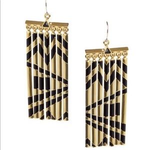 House of Harlow Fringe Pendant Ear Rings